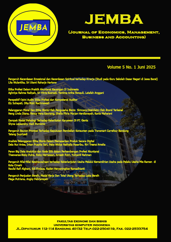					View Vol. 5 No. 1 (2025): Journal of Economics, Management, Business and Accounting
				